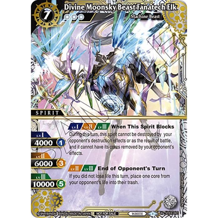 Image for Divine Moonsky Beast Fanatech Elk (Finalist Card Set Vol. 4) (ST03-001) (LEP) - Battle Spirits Saga