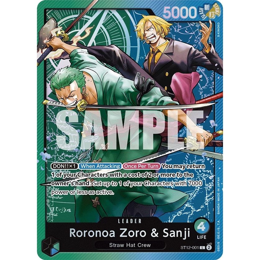 Image for Roronoa Zoro & Sanji (ST12-001) (ST-12) - One Piece Card Game