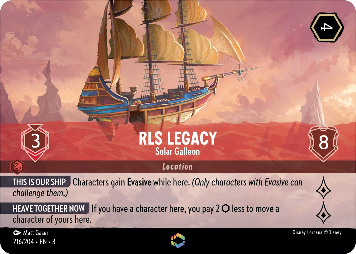 Image for RLS Legacy - Solar Galleon (Enchanted) (216/204) (3) - Disney Lorcana