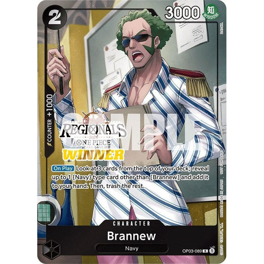 Image for Brannew (Offline Regional 2024) [Winner] (OP03-089) (OP-PR) - One Piece Card Game