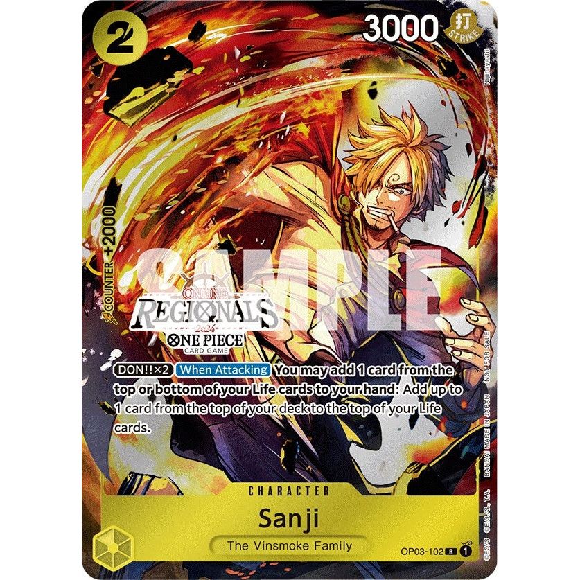 Image for Sanji (Online Regional 2024) [Participant] (OP03-102) (OP-PR) - One Piece Card Game