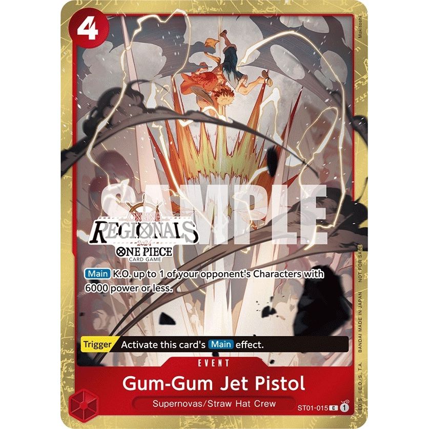 Image for Gum-Gum Jet Pistol (Online Regional 2024) [Participant] (ST01-015) (OP-PR) - One Piece Card Game