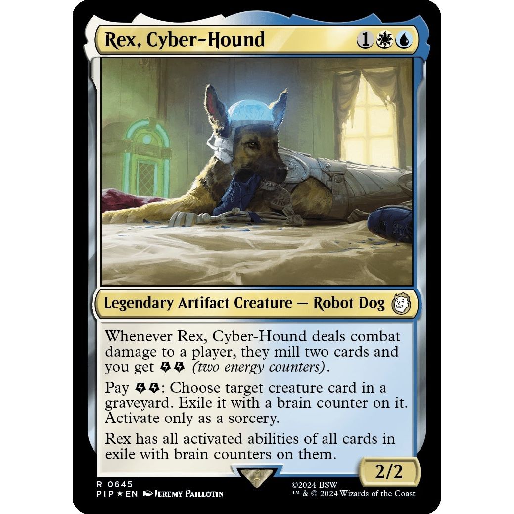 Image for Rex, Cyber-Hound (Surge Foil) (645) (PIP) - Magic: The Gathering