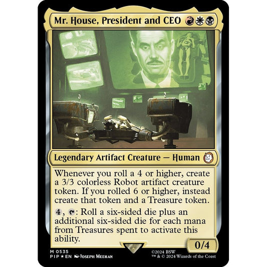Image for Mr. House, President and CEO (Surge Foil) (535) (PIP) - Magic: The Gathering