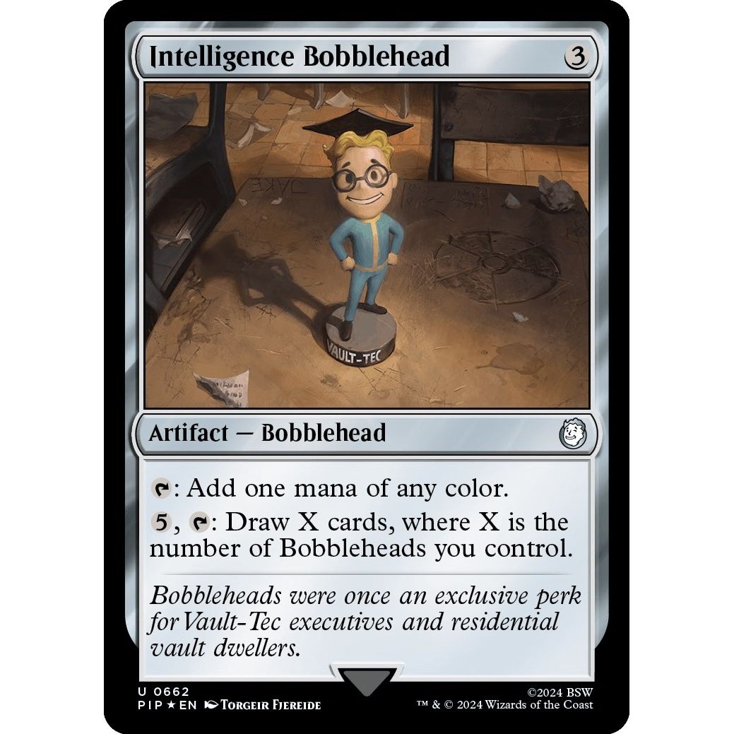 Image for Intelligence Bobblehead (Surge Foil) (662) (PIP) - Magic: The Gathering