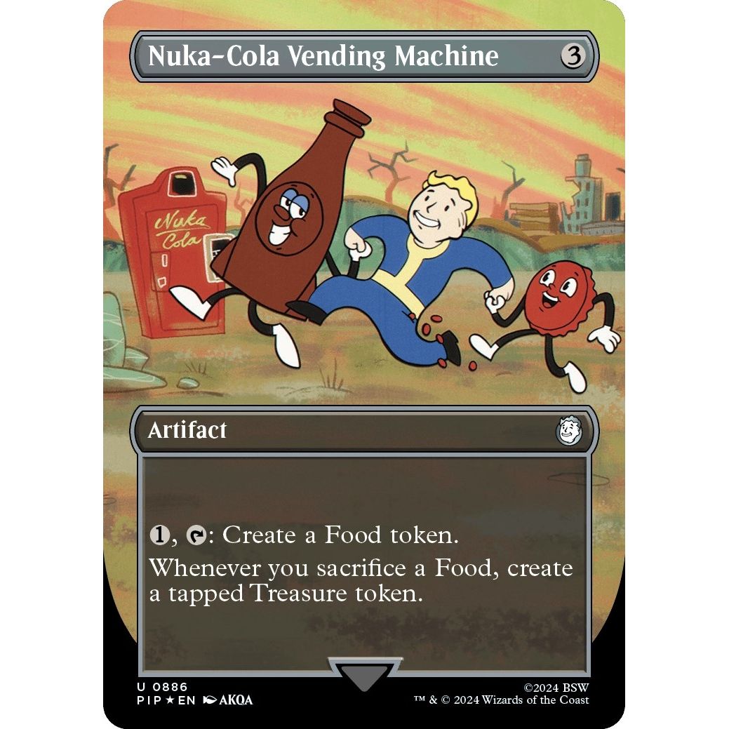 Image for Nuka-Cola Vending Machine (Borderless) (Surge Foil) (886) (PIP) - Magic: The Gathering