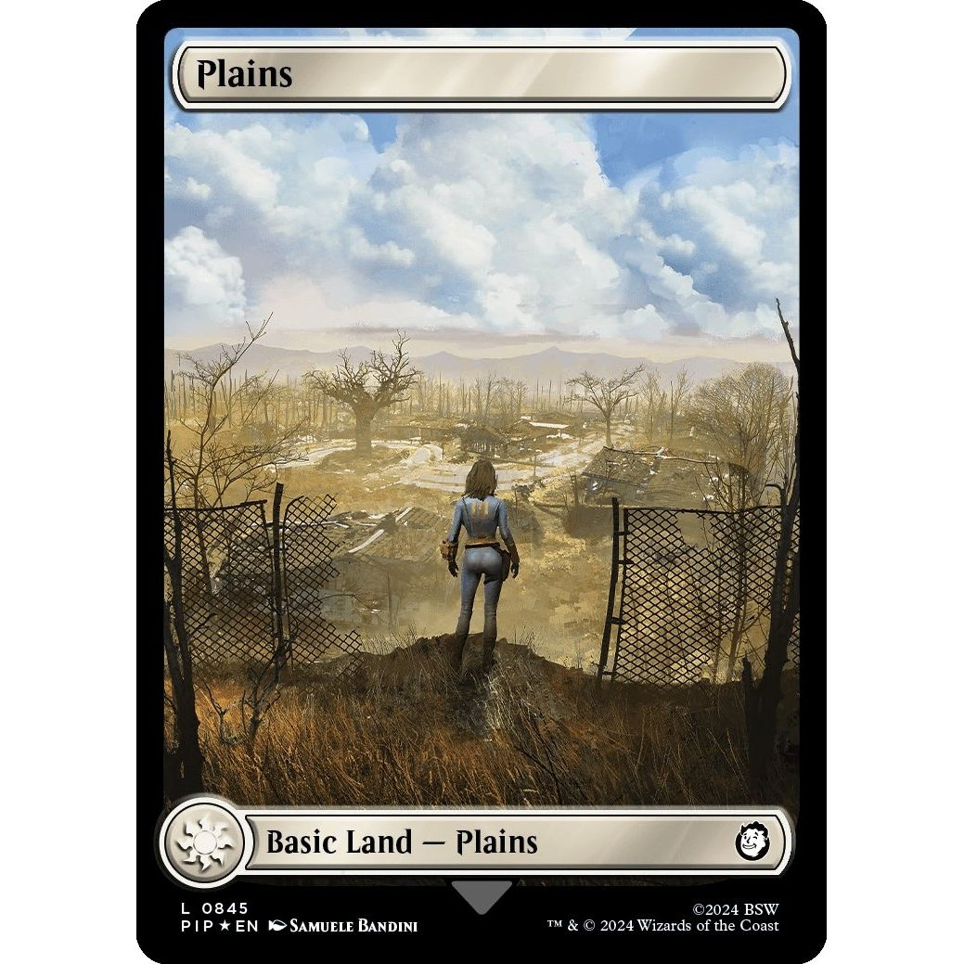Image for Plains (0845) (Surge Foil) (845) (PIP) - Magic: The Gathering