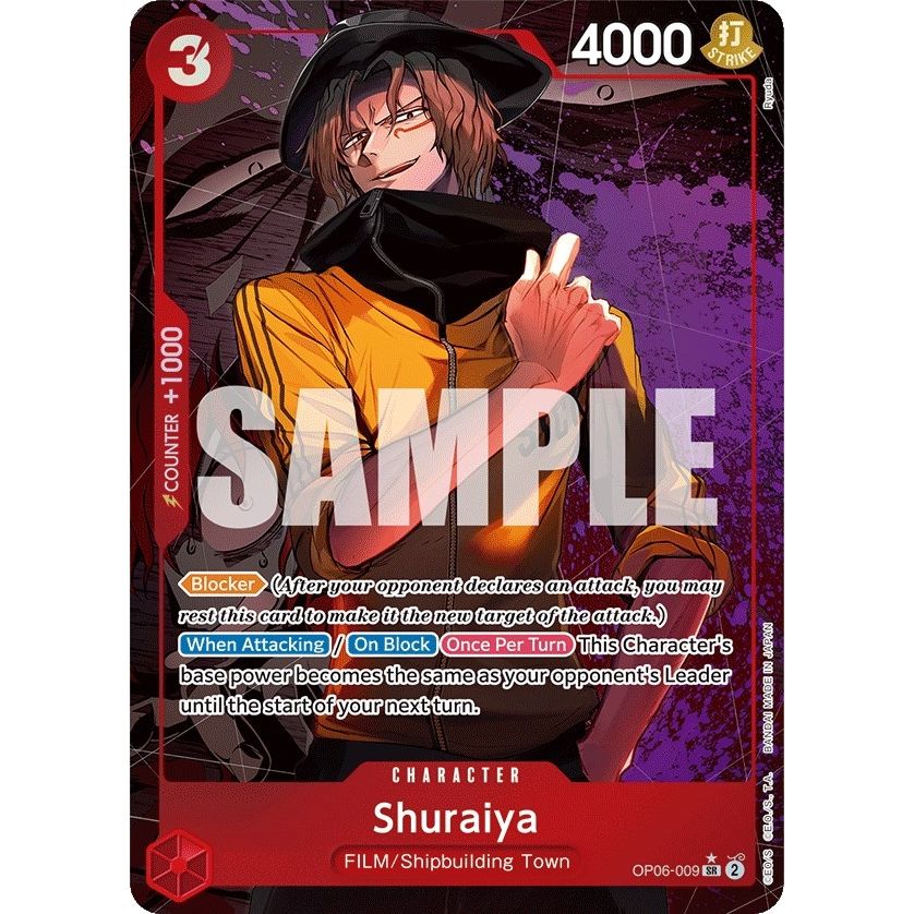 Image for Shuraiya (Alternate Art) (OP06-009) (OP06) - One Piece Card Game