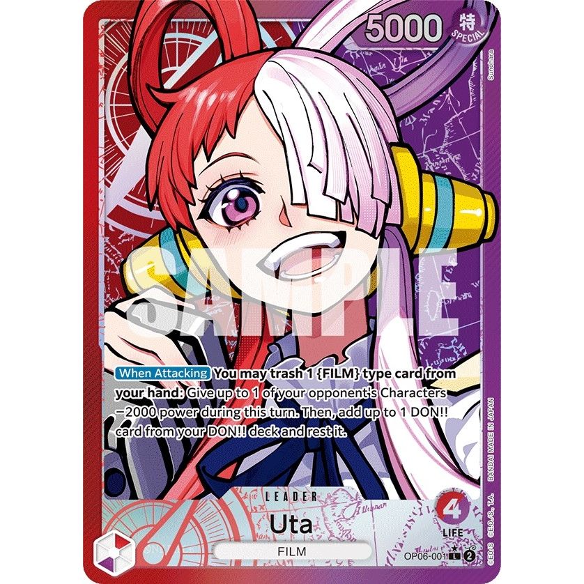 Image for Uta (Alternate Art) (OP06-001) (OP06) - One Piece Card Game