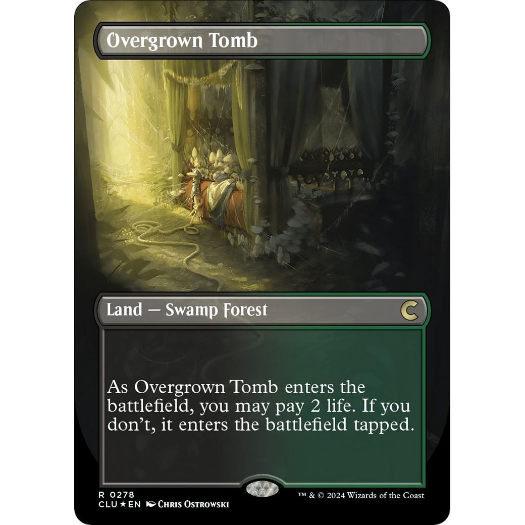Image for Overgrown Tomb (Borderless) (278) (CLU) - Magic: The Gathering