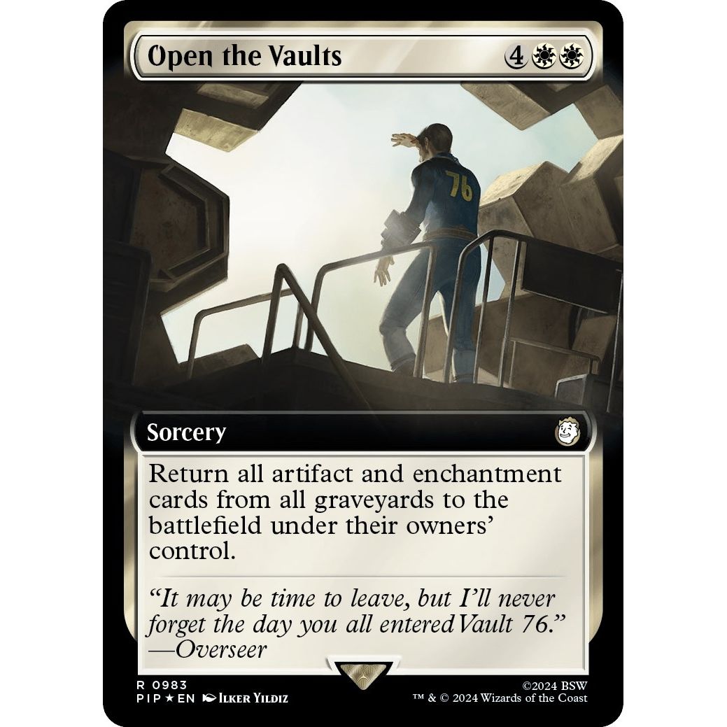 Image for Open the Vaults (Extended Art) (Surge Foil) (983) (PIP) - Magic: The Gathering