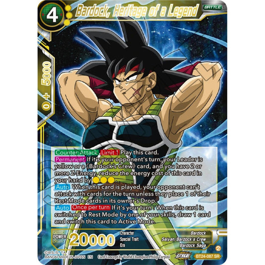 Image for Bardock, Heritage of a Legend (BT24-087) (BT24) - Dragon Ball Super: Masters
