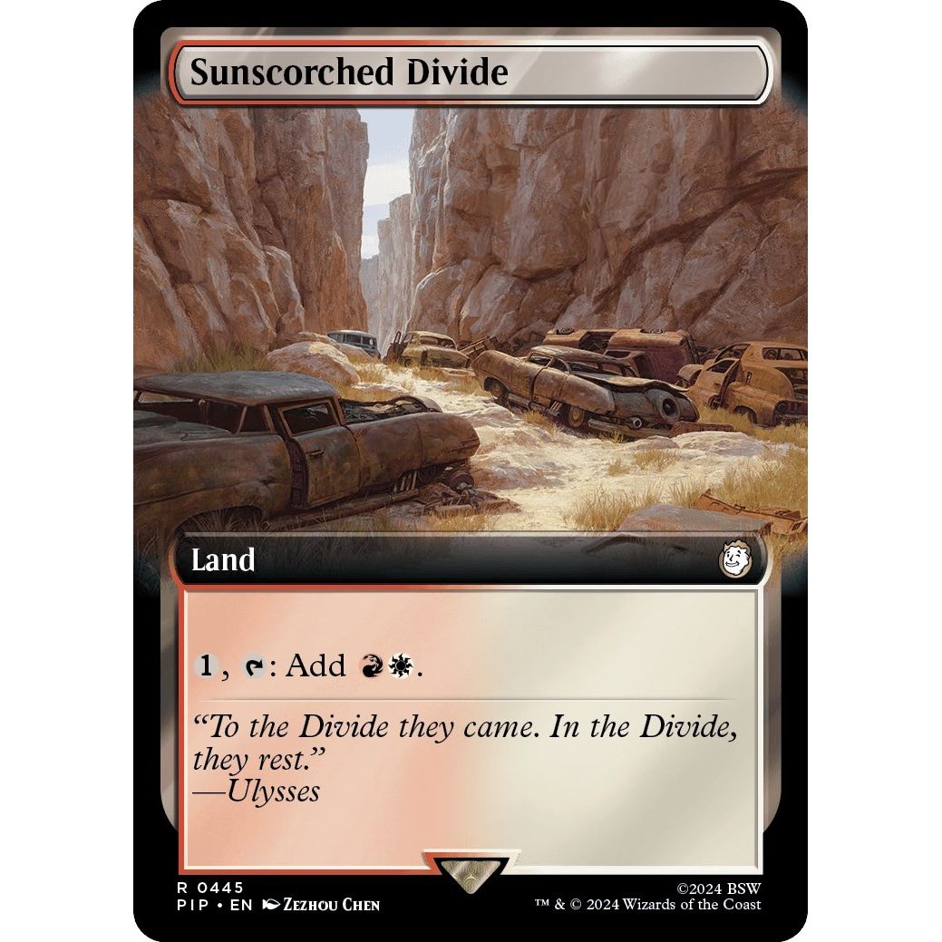 Image for Sunscorched Divide (Extended Art) (445) (PIP) - Magic: The Gathering