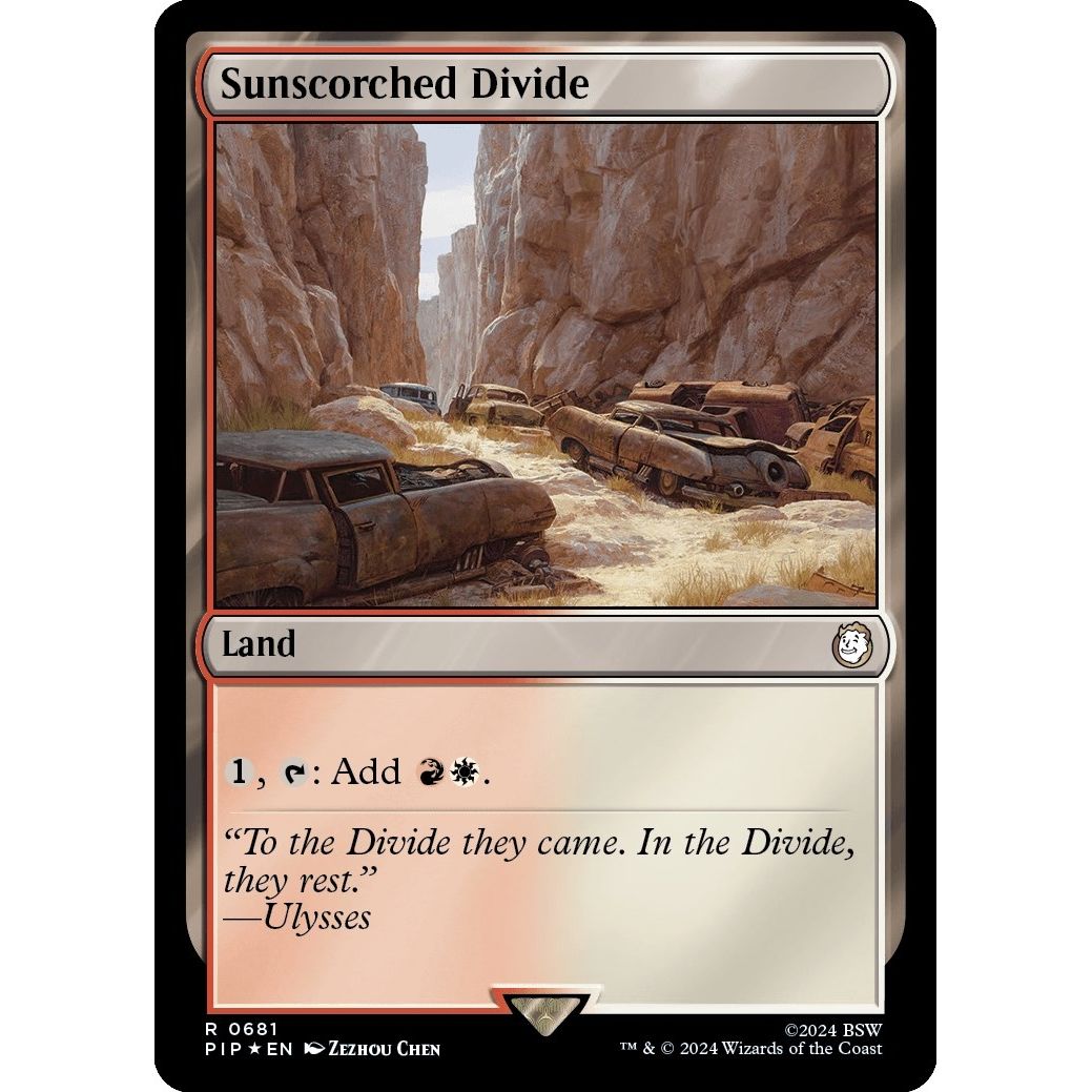 Image for Sunscorched Divide (Surge Foil) (681) (PIP) - Magic: The Gathering