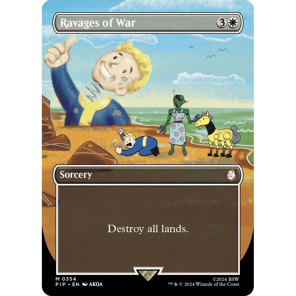 Image for Ravages of War (Borderless) (354) (PIP) - Magic: The Gathering