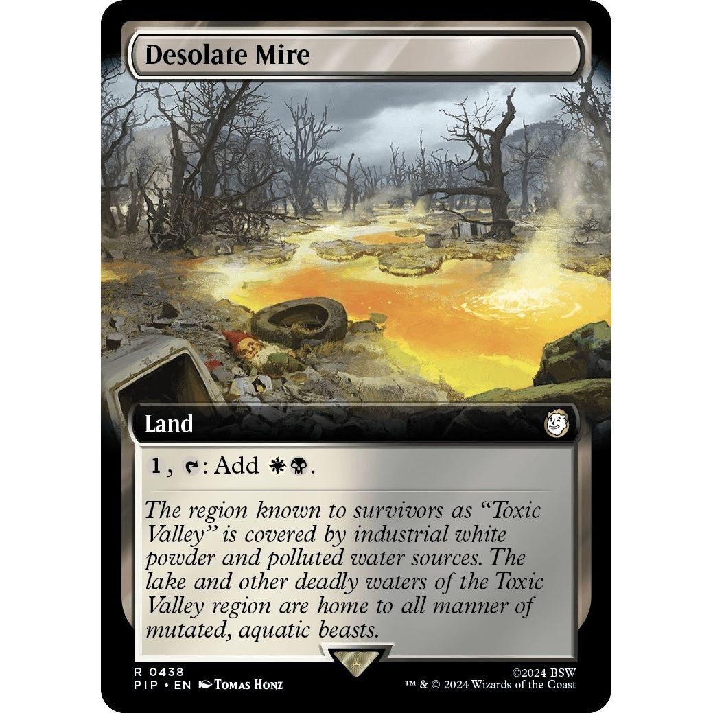 Image for Desolate Mire (Extended Art) (438) (PIP) - Magic: The Gathering