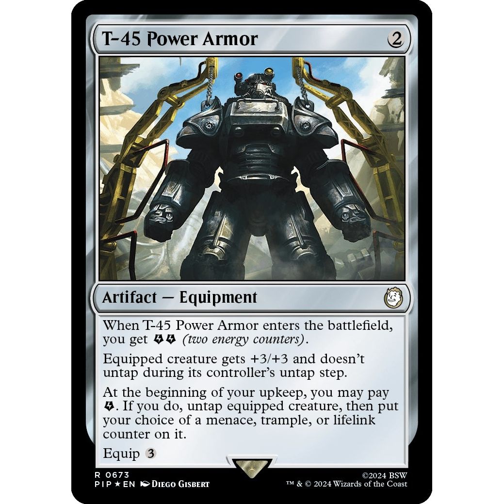Image for T-45 Power Armor (Surge Foil) (673) (PIP) - Magic: The Gathering