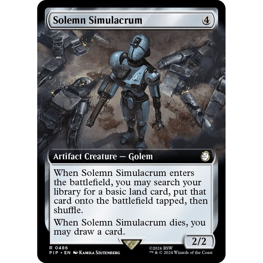 Image for Solemn Simulacrum (Extended Art) (486) (PIP) - Magic: The Gathering