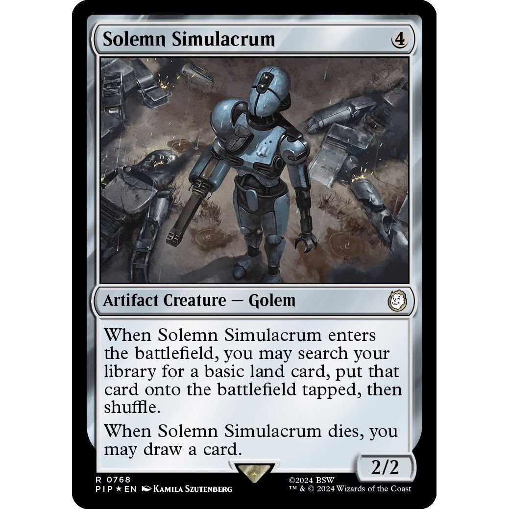 Image for Solemn Simulacrum (Surge Foil) (768) (PIP) - Magic: The Gathering