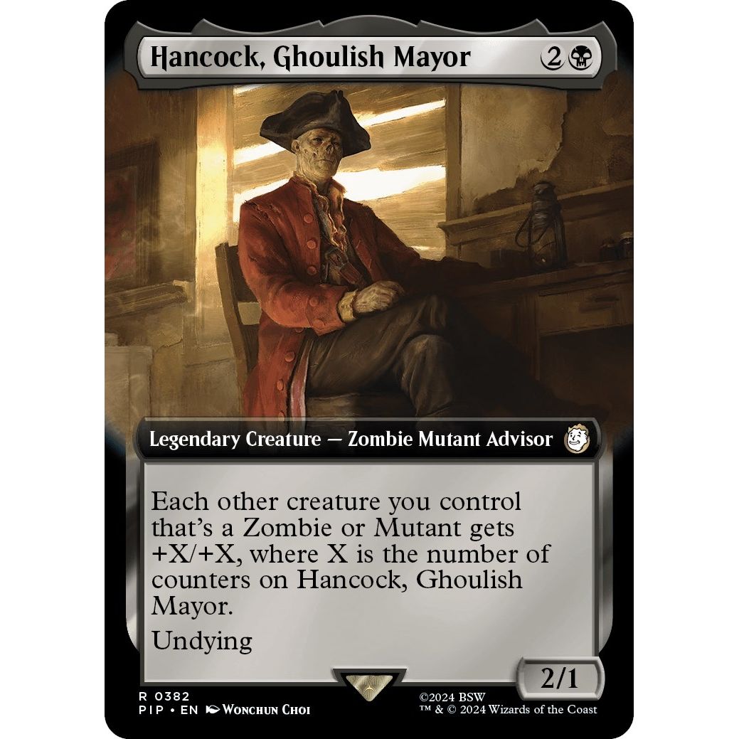 Image for Hancock, Ghoulish Mayor (Extended Art) (382) (PIP) - Magic: The Gathering