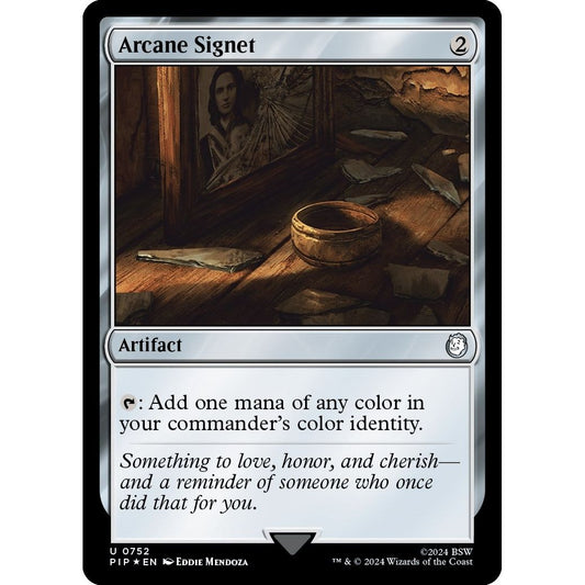 Image for Arcane Signet (Surge Foil) (752) (PIP) - Magic: The Gathering