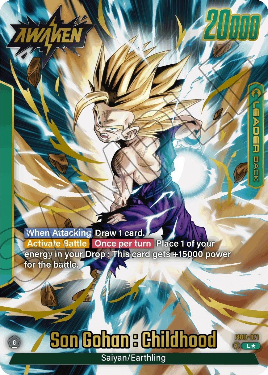 Image for Son Gohan : Childhood - FB01-071 (Alternate Art) (FB01-071) (FB01) - Dragon Ball Super: Fusion World