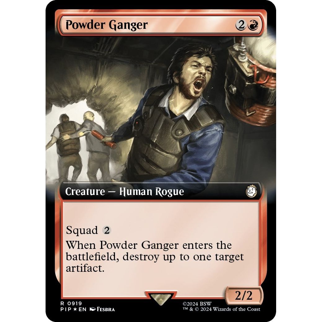 Image for Powder Ganger (Extended Art) (Surge Foil) (919) (PIP) - Magic: The Gathering