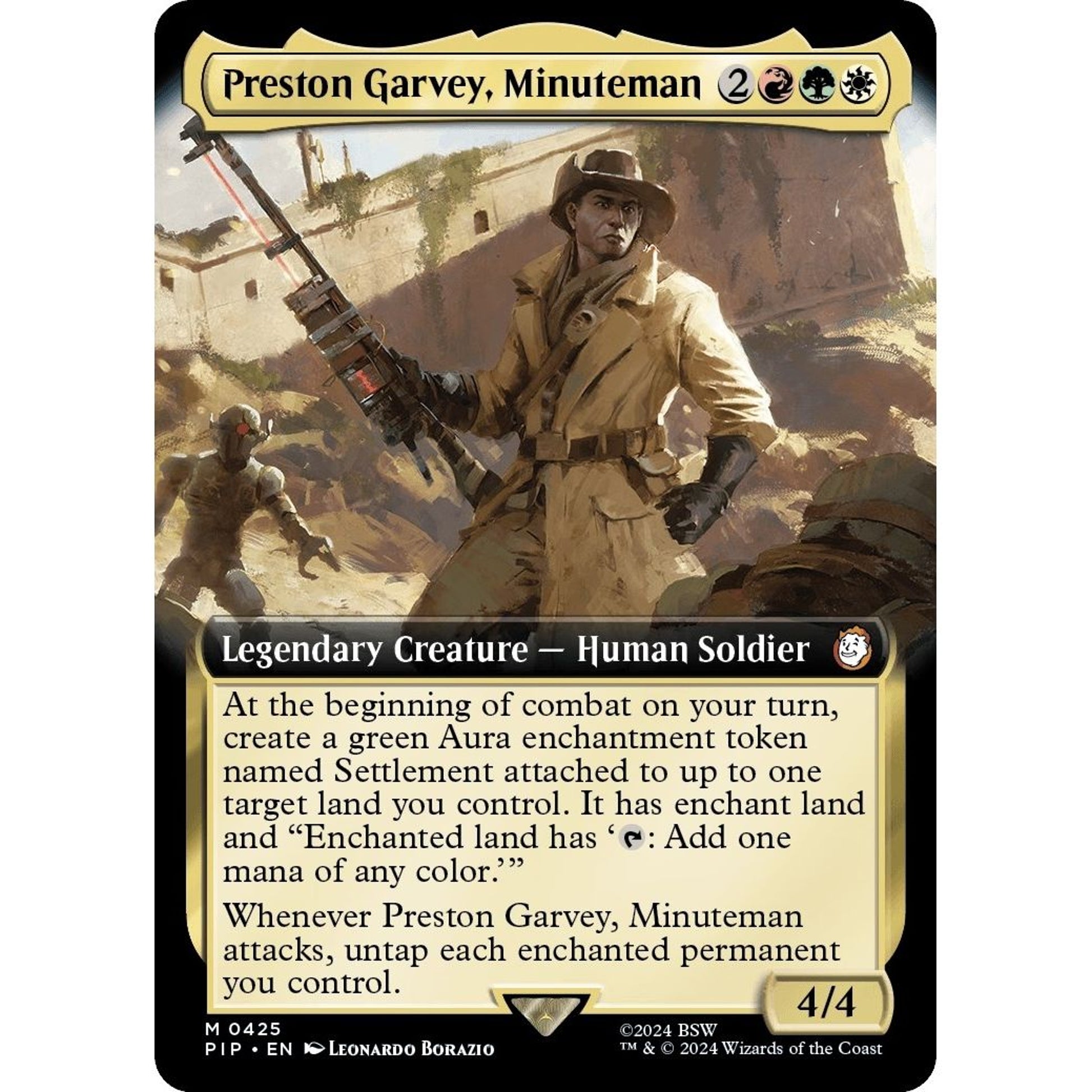 Image for Preston Garvey, Minuteman (Extended Art) (425) (PIP) - Magic: The Gathering