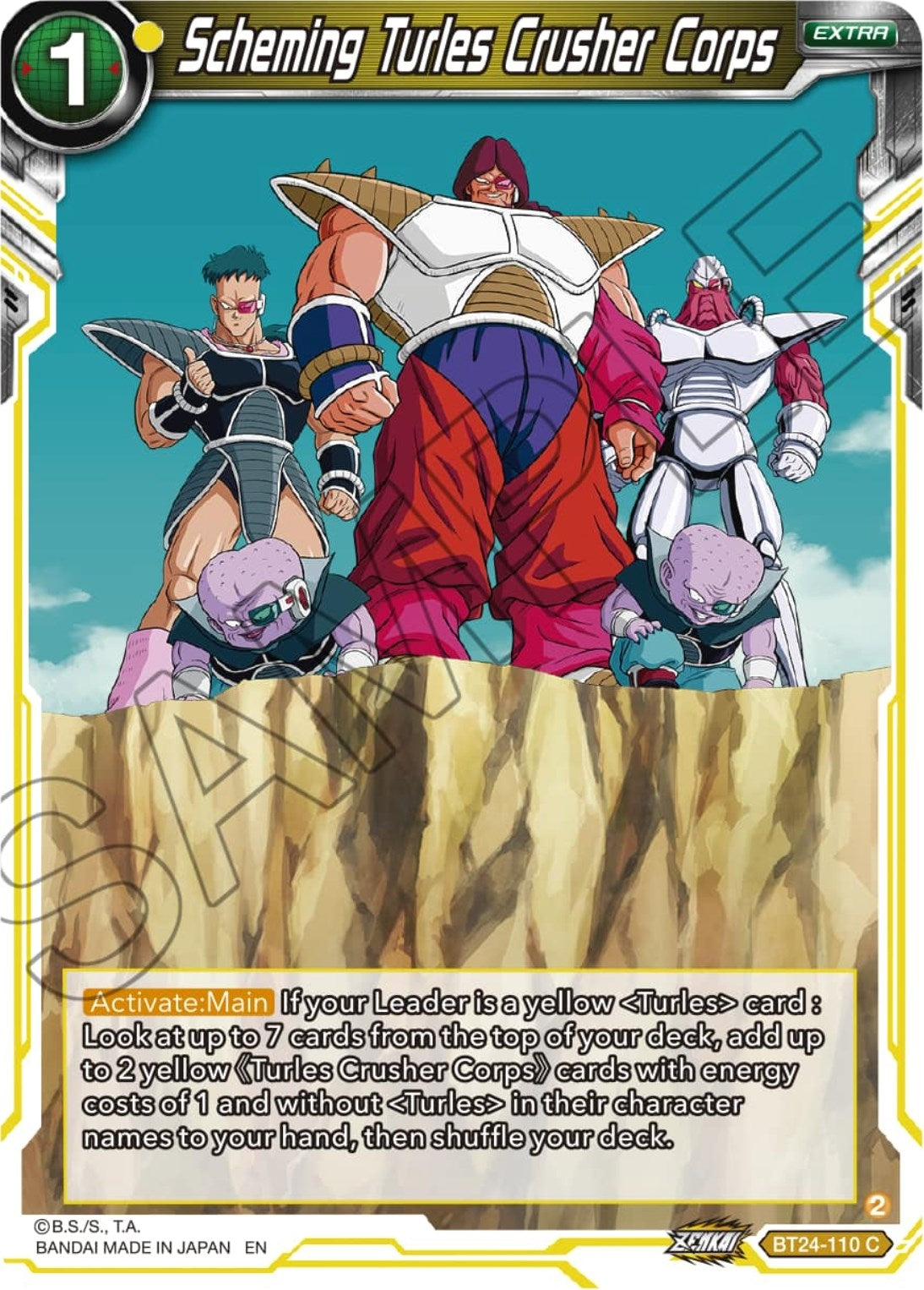 Image for Scheming Turles Crusher Corps (BT24-110) (BT24) - Dragon Ball Super: Masters