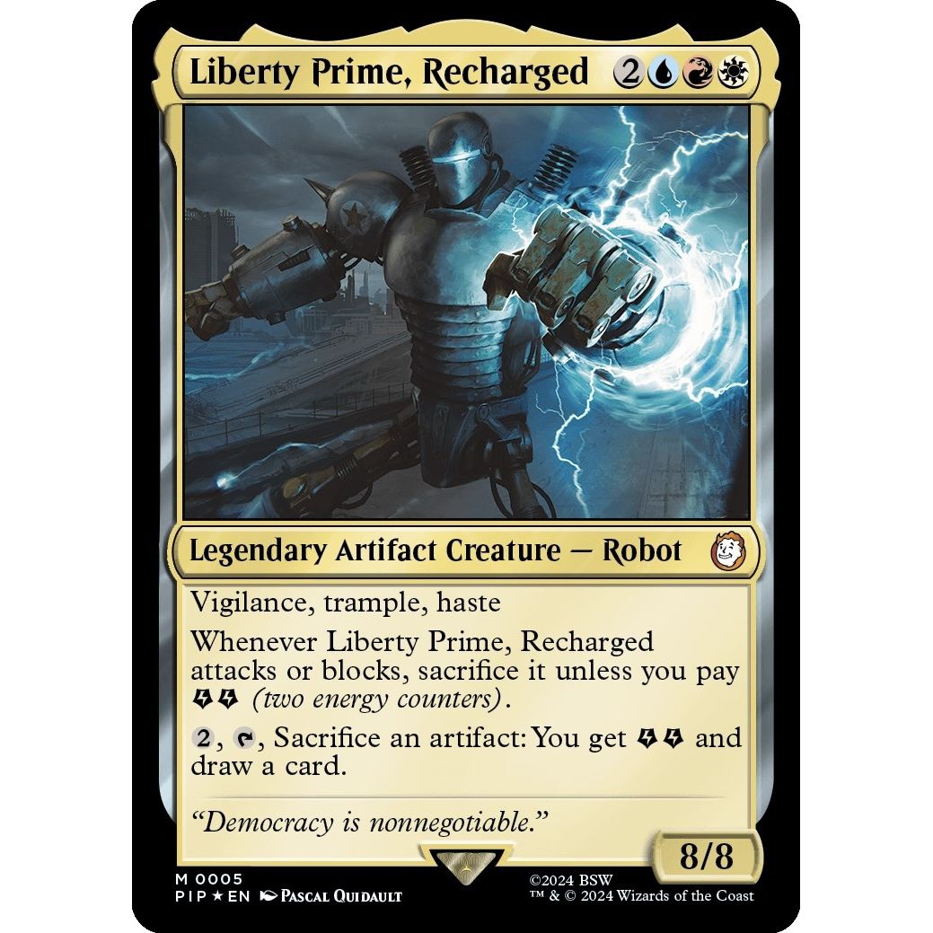 Image for Liberty Prime, Recharged (5) (PIP) - Magic: The Gathering