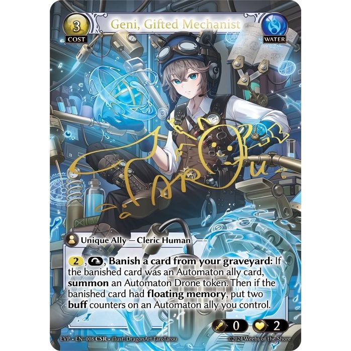 Image for Geni, Gifted Mechanist (008) (EVP2) - Grand Archive TCG