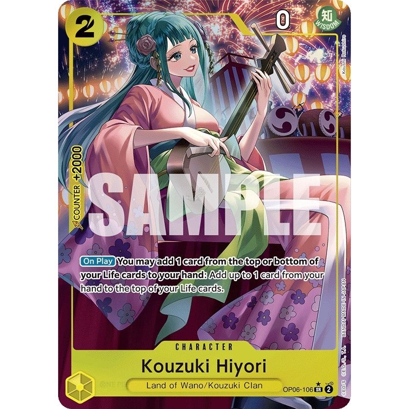Image for Kouzuki Hiyori (Alternate Art) (OP06-106) (OP06) - One Piece Card Game