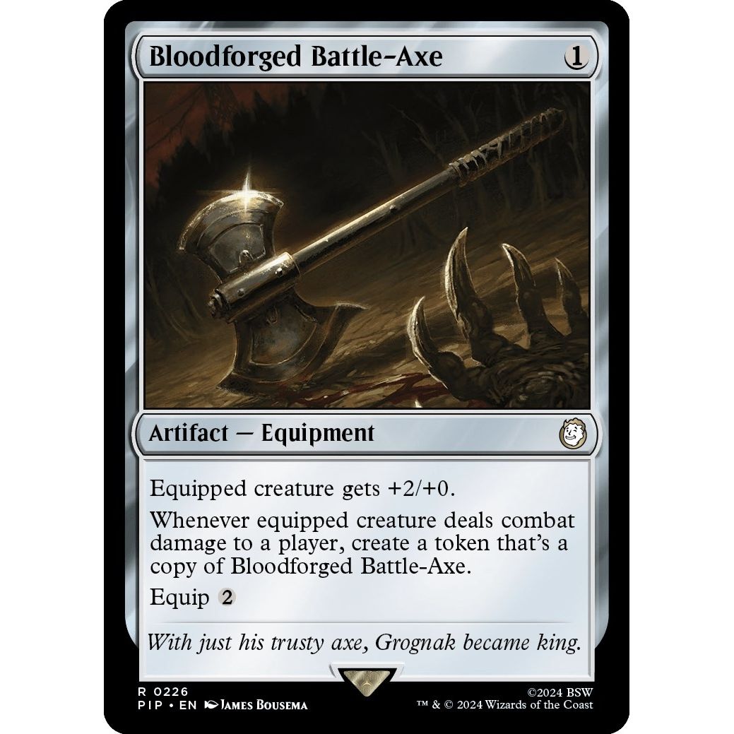 Image for Bloodforged Battle-Axe (226) (PIP) - Magic: The Gathering