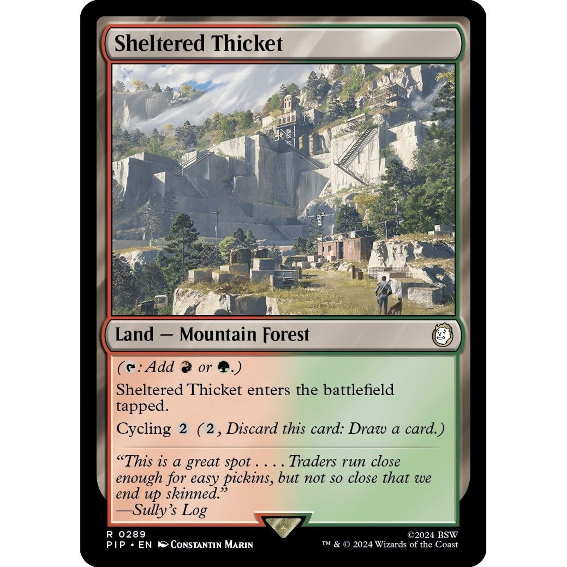 Image for Sheltered Thicket (289) (PIP) - Magic: The Gathering