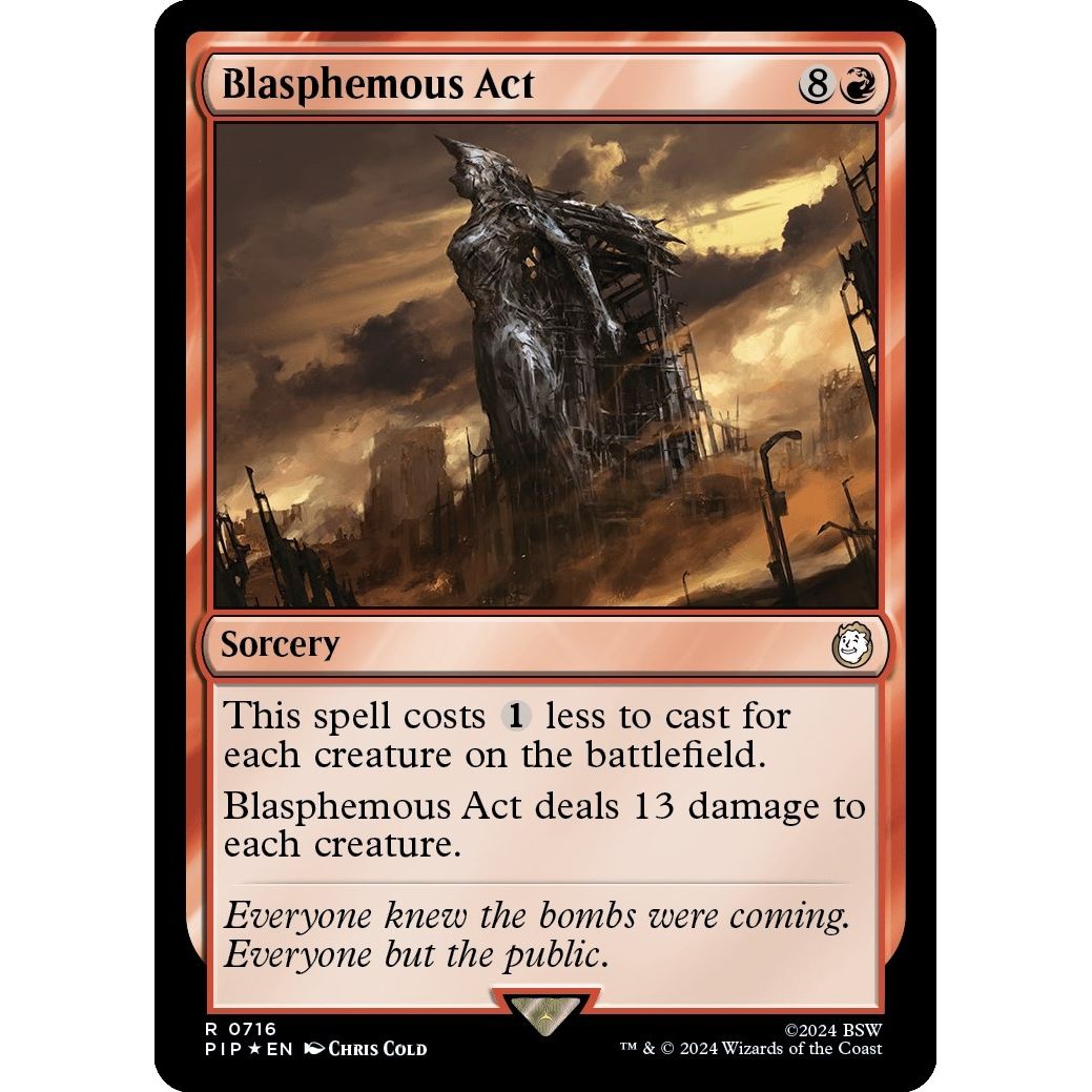 Image for Blasphemous Act (Surge Foil) (716) (PIP) - Magic: The Gathering