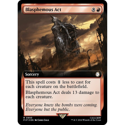 Image for Blasphemous Act (Extended Art) (Surge Foil) (993) (PIP) - Magic: The Gathering