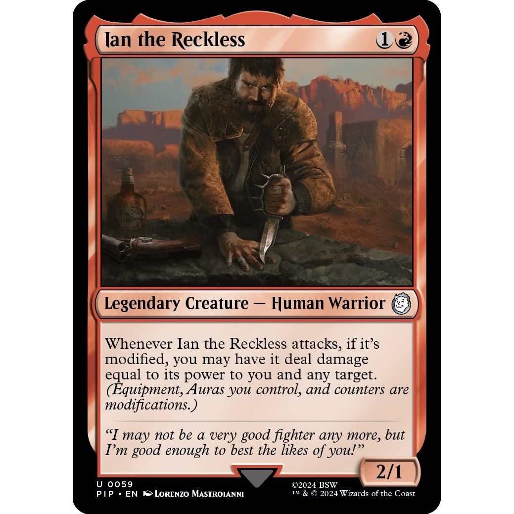 Image for Ian the Reckless (59) (PIP) - Magic: The Gathering