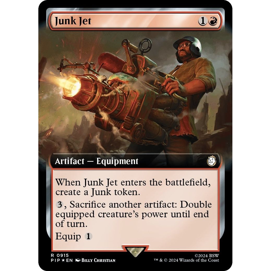 Image for Junk Jet (Extended Art) (Surge Foil) (915) (PIP) - Magic: The Gathering