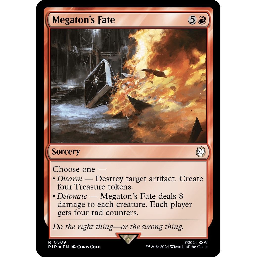 Image for Megaton's Fate (Surge Foil) (589) (PIP) - Magic: The Gathering