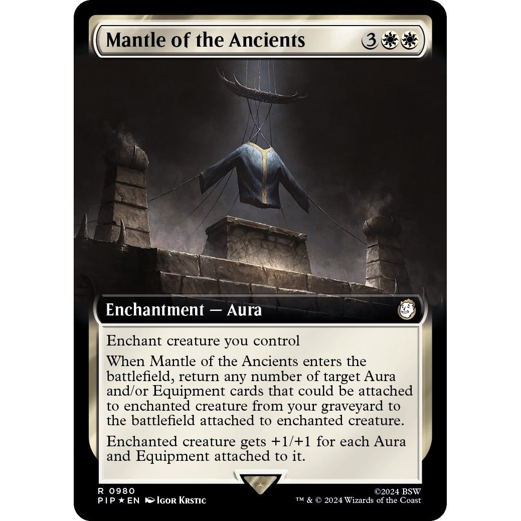 Image for Mantle of the Ancients (Extended Art) (Surge Foil) (980) (PIP) - Magic: The Gathering