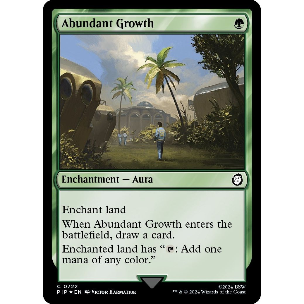 Image for Abundant Growth (Surge Foil) (722) (PIP) - Magic: The Gathering