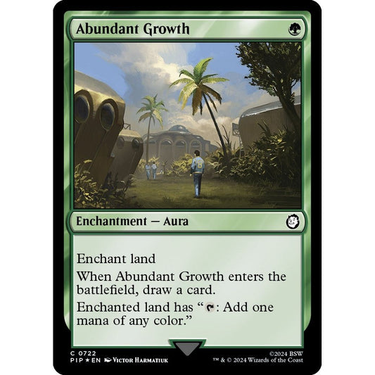 Image for Abundant Growth (Surge Foil) (722) (PIP) - Magic: The Gathering