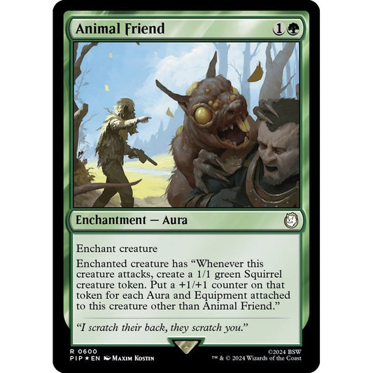 Image for Animal Friend (Surge Foil) (600) (PIP) - Magic: The Gathering