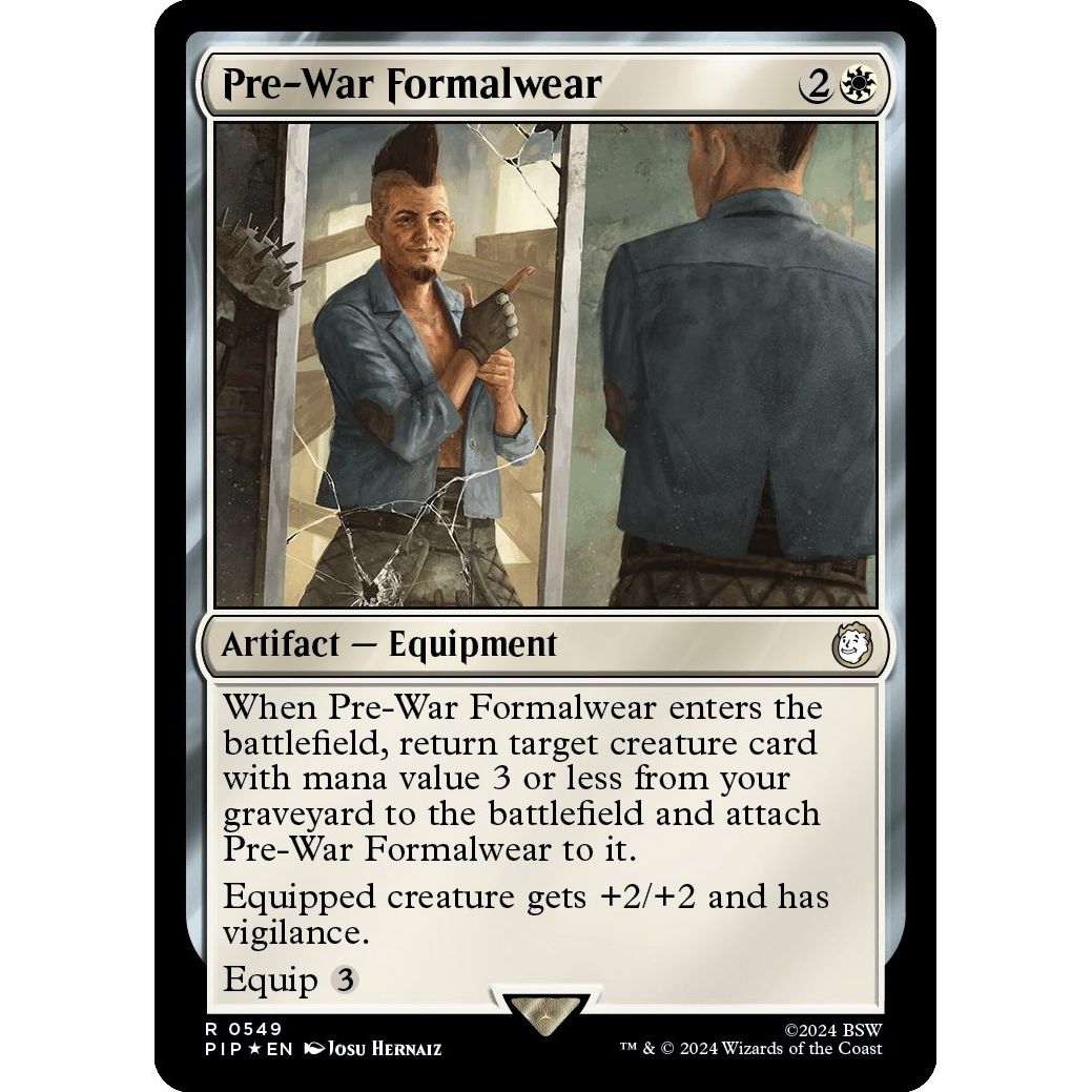 Image for Pre-War Formalwear (Surge Foil) (549) (PIP) - Magic: The Gathering