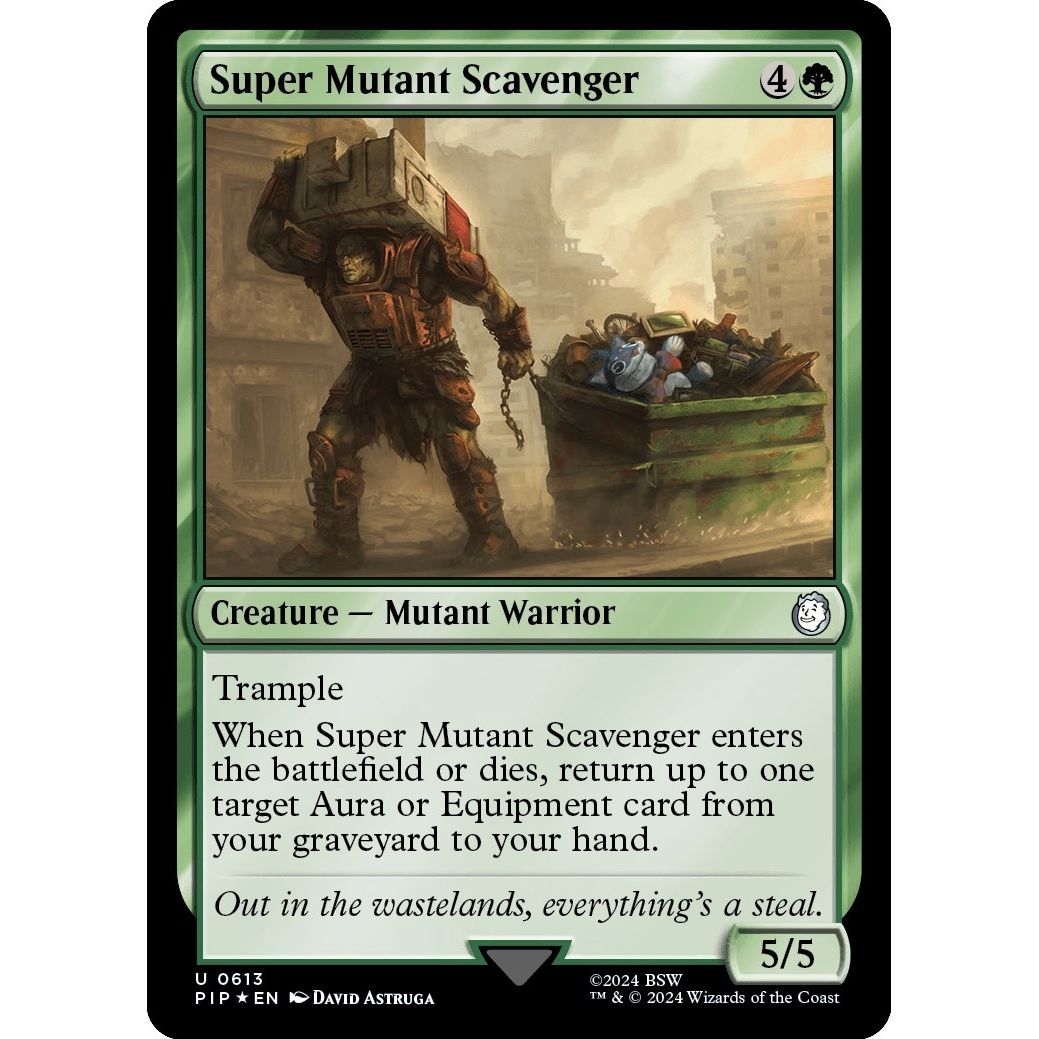 Image for Super Mutant Scavenger (Surge Foil) (613) (PIP) - Magic: The Gathering