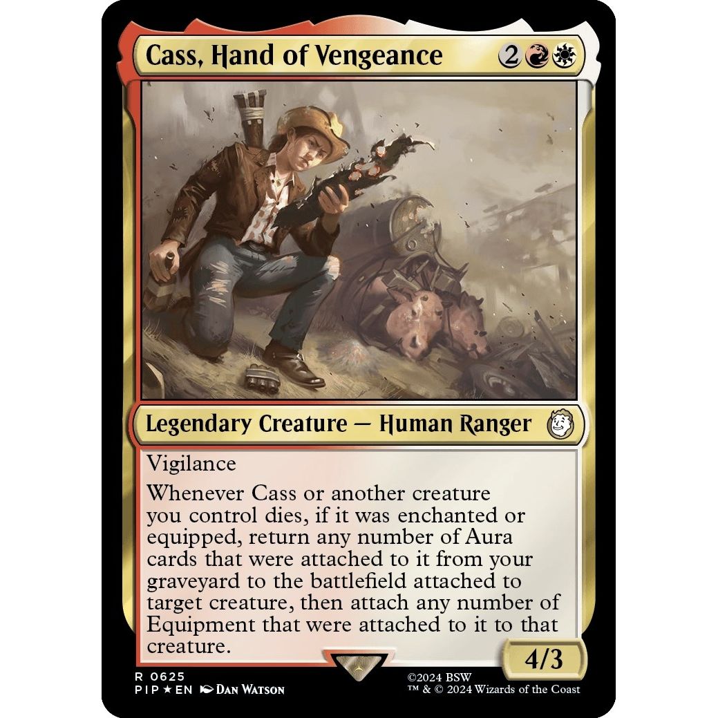 Image for Cass, Hand of Vengeance (Surge Foil) (625) (PIP) - Magic: The Gathering