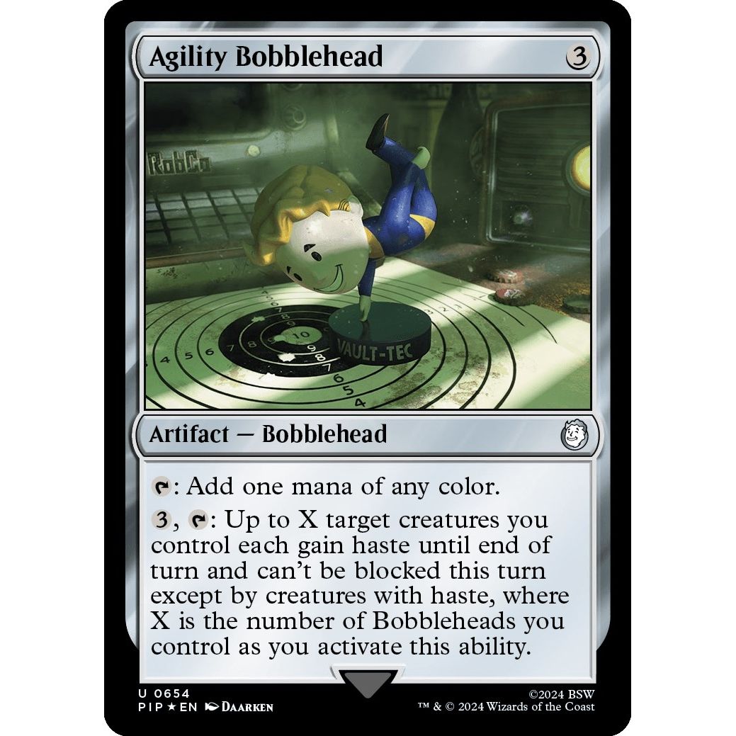 Image for Agility Bobblehead (Surge Foil) (654) (PIP) - Magic: The Gathering