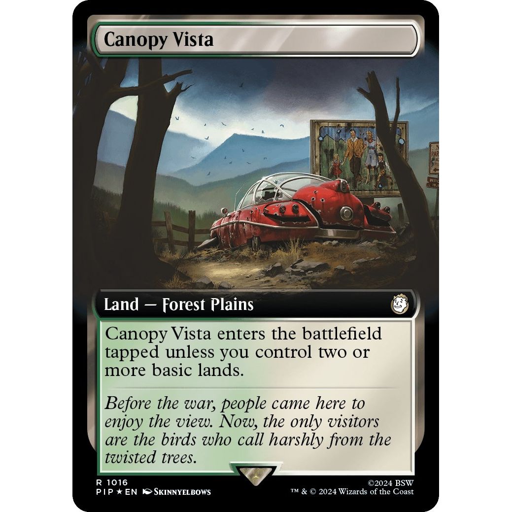 Image for Canopy Vista (Extended Art) (Surge Foil) (1016) (PIP) - Magic: The Gathering