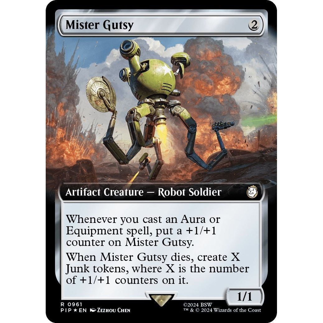 Image for Mister Gutsy (Extended Art) (Surge Foil) (961) (PIP) - Magic: The Gathering