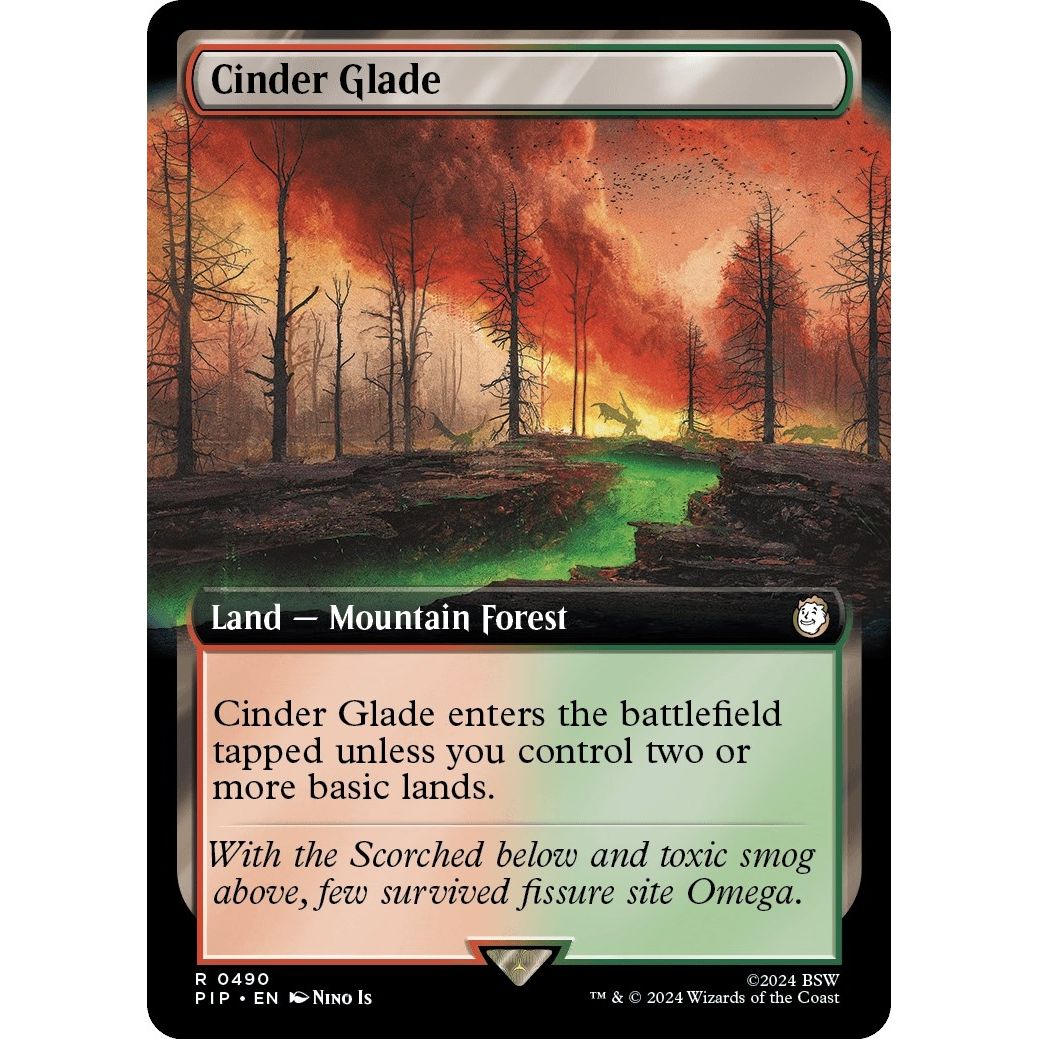 Image for Cinder Glade (Extended Art) (490) (PIP) - Magic: The Gathering